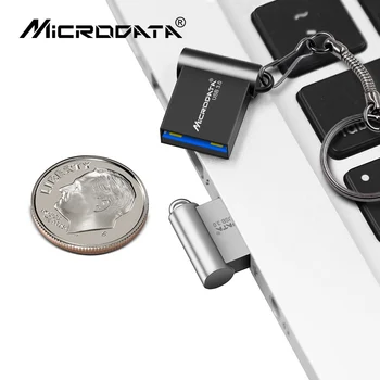 Mini USB Unitate flash pen drive USB 3.0 pendrive 64GB 32GB 16GB Flash Memory Stick cu cheie inel 128GB U disc cadouri Creative