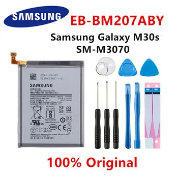 SAMSUNG Orginal EB-BM207ABY Înlocuire Baterie de 6000mAh Pentru Samsung Galaxy M30s SM-M3070 Baterii de telefon Mobil+Instrumente