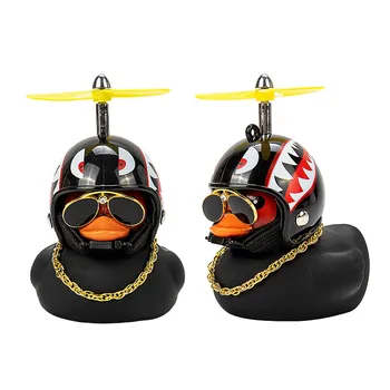 Masina Ornament Casca Rupt De Vânt Mici Rață Negru Tablou De Bord Oglinda Retrovizoare Picioare Camuflaj Casca Mini Black Duck Decor