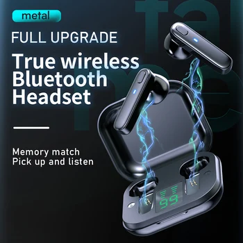 2021 Noi TWS Wireless Bluetooth 5.0 Căști R20 LED Aer Păstăi Ureche Căști Folosite Separat Independent cu Cască Asociat FIERBINTE