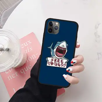 Ocean Rechinii-Balenă pește Telefon Caz pentru iPhone 11 12 mini pro XS MAX 8 7 6 6S Plus X 5S SE 2020 XR