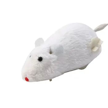 Wind-up Curse Mouse-animale de Companie de Pluș Mouse-ul Teaser Jucărie Realist în Căutarea de Funcționare Soareci de Jucarie de Culoare Aleatorii