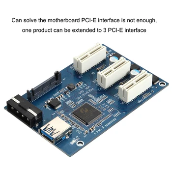 PCI-E Adaptor PCIE Card PCI-E 36P Slot 1X 3X placa Grafica placa de extensie PCI-E Converter Cable Pentru Placa de baza