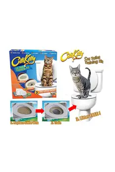 Pet Zoom Petzoom Citi Kitty Cat Toaletă Instruire - Cat Toaletă, Kit transport gratuit din Turcia