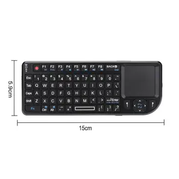 Control de la distanță Tastatură Wireless cu Mouse Touchpad ABS 2.4 GHz Rețea Player Multimedia Portabil Wireless Keyboard