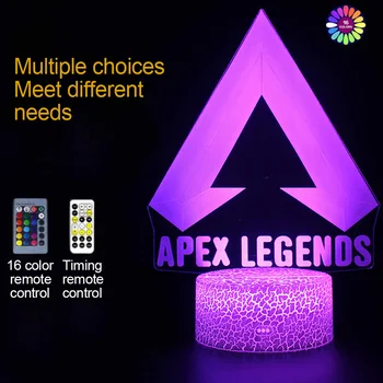 3D Apex Legende LOGO-Lumina de Noapte Led Culori Schimbă Lumina pentru CAMERA Idei de Decor COOL Eveniment Premiul Jucătorii de Naștere Cadou