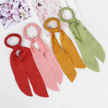 Fierbinte de Vânzare Femeile Hairband Eșarfă Elastic de Păr Banda de Cauciuc Banda Elastic de par Pentru Femei accesorii de par QY123040