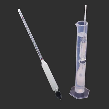 Hidrometru Tester Epocă de măsurare sticla Set de Instrumente Alcoholmeter Alcool Metru Vin de Concentrare Metru 0-100 hidrometru alcoho