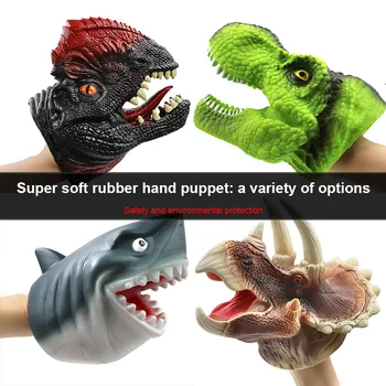 Cauciuc Animale Mână de Păpuși Jucarii Pentru Copii Non-toxic, Moale Rechin Realiste Dinosau Crocodil Model Figura Jucărie Halloween Cadouri