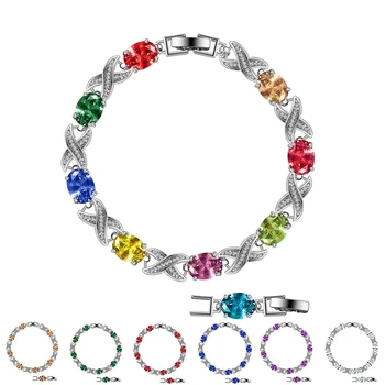 ZEMIOR Multicolor Structură Serie Brecelets Pentru Femei Nobile Brățară de Tenis de Lux Accesorii de Moda Doamnă Mai Alege Bijuterii