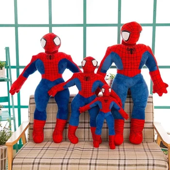 Disney Marvel Avengers Spiderman Desene animate Umplute Papusa Otoman Jucărie de Pluș Copil Băiat Cârpă Papusa Perna Fata de Copil Cadou decor