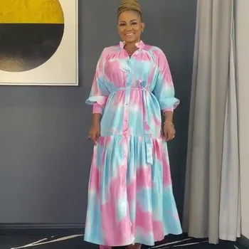 African mama rochie raionul digitale imprimate tricou tort rochie + curea confortabila de calitate