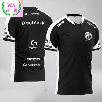 LCS TSM Doublelift Bjergsen Uniformă Team Solomid Player Jersey T-shirt ID-Tricouri Tricou de Îmbrăcăminte Bărbați Femei Personalizate Stil