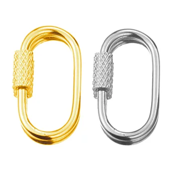 Micro Șurub de Blocare a Lanțului de Spirală Incuietoare Cataramă de Închidere DIY Bijuterii Inel de chei Consumabile