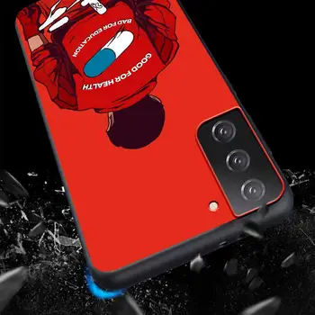 AKIRA Caz de Telefon Pentru Samsung Galaxy S20 FE S21 Ultra 5G S8 S9 S10 Plus S10e S7 Edge Negru TPU Moale Capacul Coque