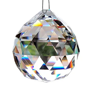 1buc 30mm Cristal de Iluminat Mingea Feng Shui Lampa Mingea Prisma Curcubeului Sun Catcher Petrecere de Nunta Decor Picătură de Transport maritim