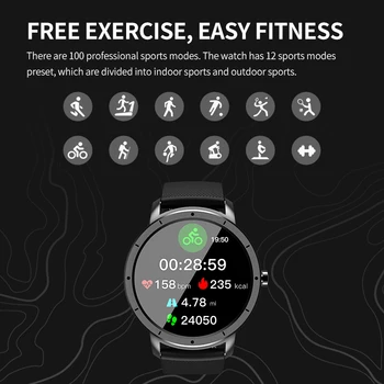 HW21 Ceas Inteligent 2021 Monitor de Ritm Cardiac Impermeabil Ecran Complet Sport Bărbați Femei Smartwatch pk mibro aer Ceasuri pentru iOS Android