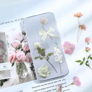 40 buc/Set Flori de Sezon de Serie Cutie Autocolant Creative 2021 Jurnalizare Materiale de Papetărie Sticker Floral Album Decorative J4W6