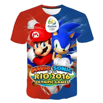 Cele mai recente Harajuku Clasic Jocuri Super Mario Copil tricou Barbati/Femei Super Smash Bros 3D de imprimare T-shirt Hip Hop tricou Streetwear Topuri