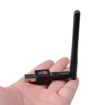Adaptor WiFi Adaptor USB Wireless 5.8 GHz/2.4 GHz Dual Band 600Mbps Adaptor USB 2dBi Antene Externe Sprijină Windows XP