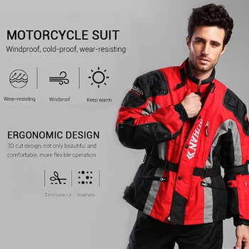 DUHAN Motocicleta Îmbrăcăminte Chaqueta Moto Hombre Rece-dovada de Curse Motocross Jacheta Windproof Moto Jacheta de Protecție Ropa Moto