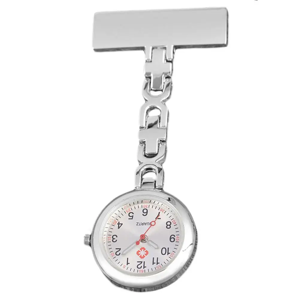 Moda fierbinte Asistenta Masă, Ceas de Buzunar cu Clip Brosa Lanț de Cuarț Mini Ceasuri Picătură navă