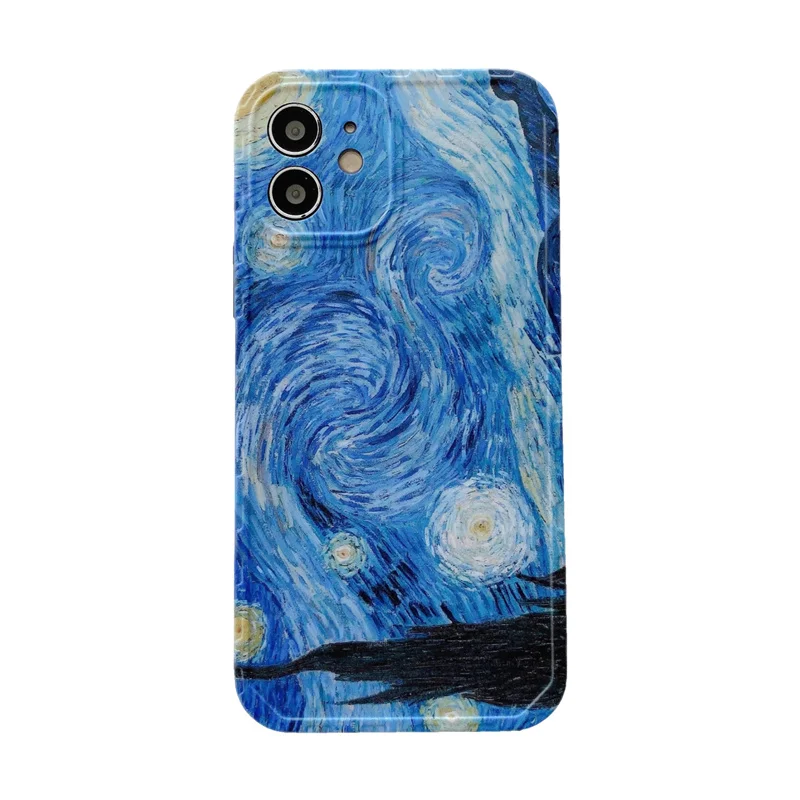 Clasic Van Gogh, Noapte Înstelată pictura telefon Caz Pentru iphone 11 11Pro 12 12Pro Max SE2 7 8 Plus X XR XS Max Silicon acoperi caz