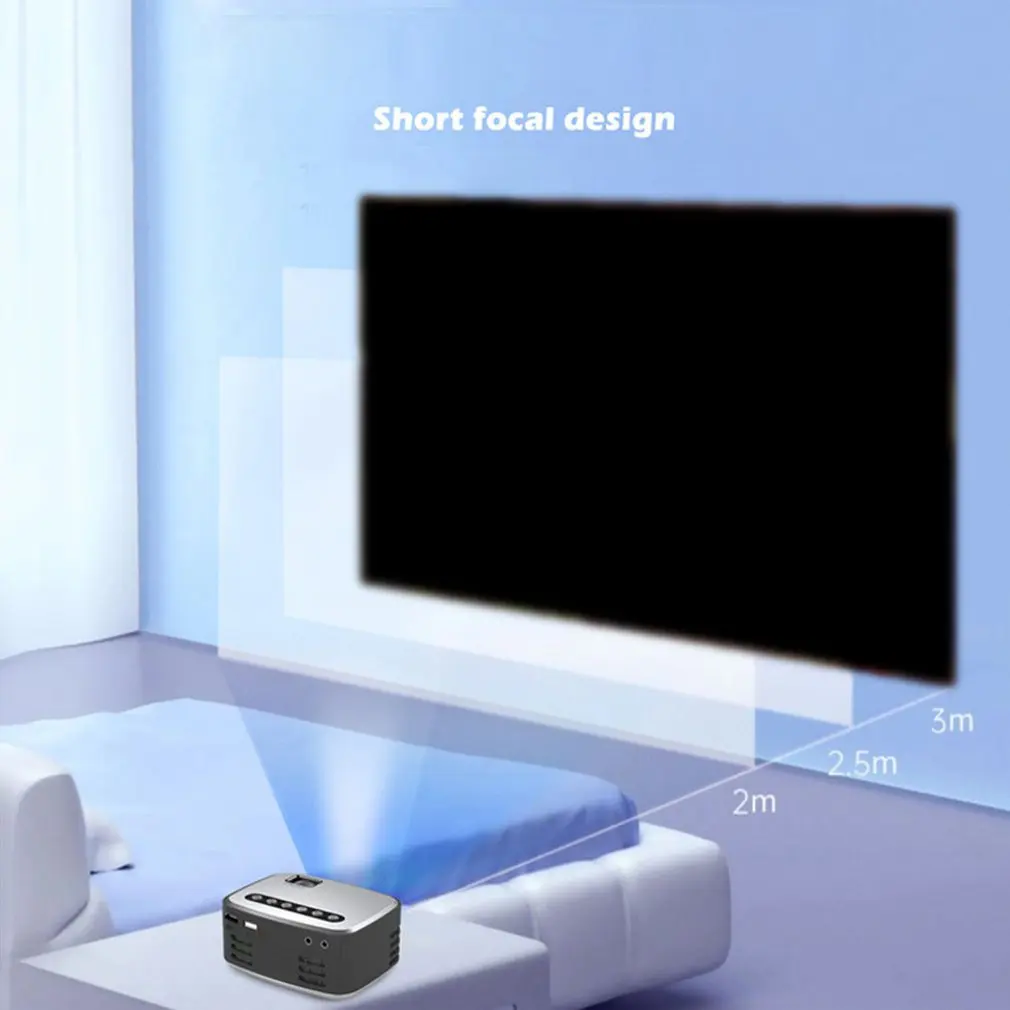 Mini Proiector Portabil HD 1080P LED Home Media Player Video 320x240 Pixeli Portabil Copil Proiector Video Beamer