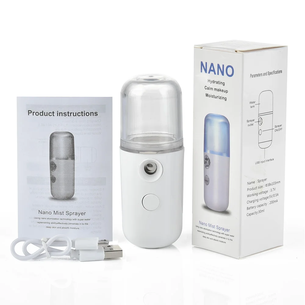 30ML Portabil Faciale Vapor Fata Pulverizator USB Nebulizator Nano Vapor Facial Umidificator de Hidratare Femei Îngrijire a Pielii de Frumusete Instrumente