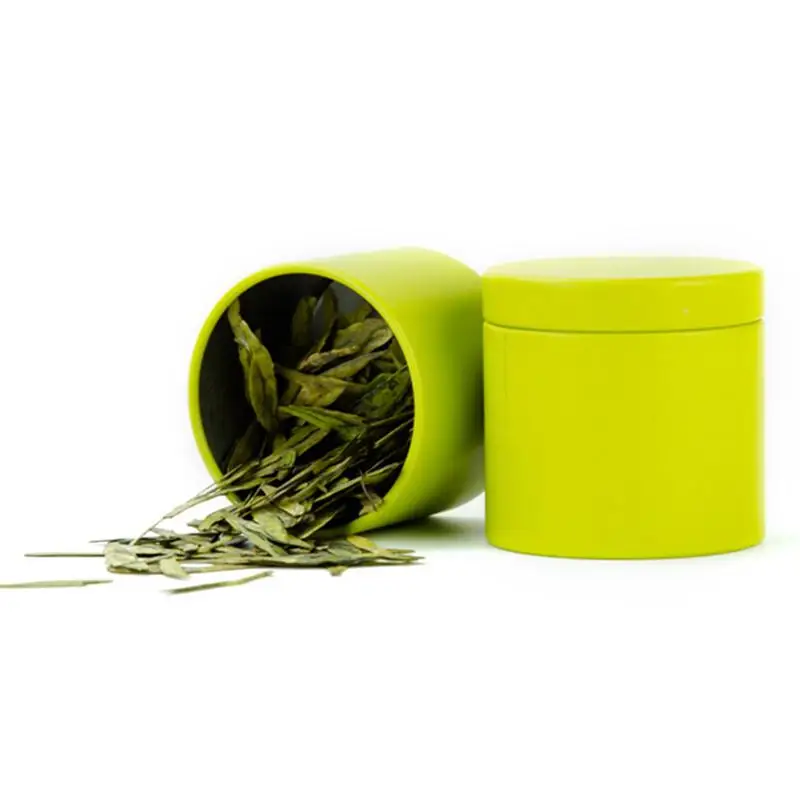 5pcs Rotund de Tablă Cutie Mini Portabil de Frunze de Ceai Container de Depozitare Bomboane Organizator Acasă Cutie de Depozitare