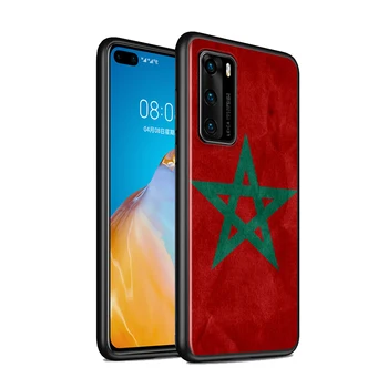 Capac negru Pavilion Maroc pentru Huawei P40 P30 P20 P10 P9 P8 Pro Lite 4G 5G 2019 2017 Plus Mini Caz de Telefon