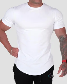 Muscle fitness cu mânecă scurtă rhino vara nou tip T-shirt de sex masculin sportive, de agrement execută exerciții de imprimare color auto-cultivare