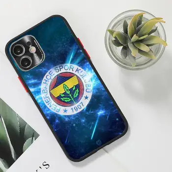 Turcia, Fenerbahce Fotbal Caz de Telefon Mat Transparent pentru iPhone 7 8 11 12 s mini pro X XS XR MAX Plus funda