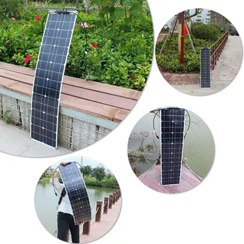 100w flexibil panou solar de 50w 12v mono de înaltă eficiență de încărcare sistem de panouri solare pentru casa de camping RV