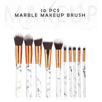 10BUC Marmorat Make Up Set de Perie de Frumusete Fundație Pulbere Fard de pleoape Make-Up Pensule Machiaj Instrument en-Gros Maquiagem Cosmetice