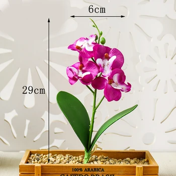 1buc Simulare Phalaenopsis Buchet Vaza DIY Vaza Decor Nunta Petrecere de Vacanță Coroană de Flori Decor Acasă