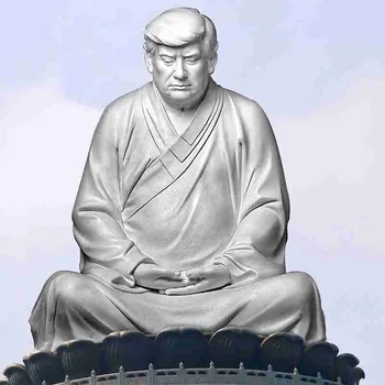 Trump Statuie A Lui Buddha De Donald Trump Rășină Face Companie Mare Din Nou Vreodată Donald Președintele Buddha De Vest Decor Acasă