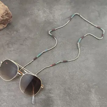 Noua Moda pentru Femei Ochelari de Lantul de la Gat Margele de Argint pentru Bărbați ochelari de Soare Ochelari de vedere Titular Curea Curea