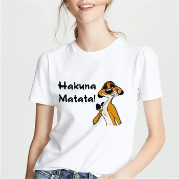 Harajuku femei Tricouri Moda Simba Regele Leu Imprimare Tricou Casual de Vara cu Maneci Scurte O-neck Tricouri Unisex Dropship