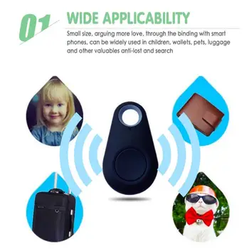 Caine inteligent Animale de companie compatibil Bluetooth 4.0, GPS Tracker de Alarmă Anti-pierdut Tag-ul Wireless Copil Geanta Portofel Key Finder de Localizare Trackere