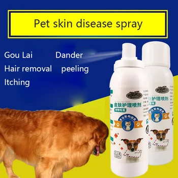 Animale de companie Îngrijire a Pielii Spray 120ml Câini și Pisici Boli de Piele Ciuperca Acarianul Eczeme Anti-mancarime Teddy Moss Uz Extern