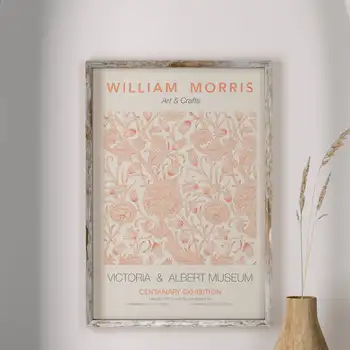 William Morris - Portocaliu Moale De Culoare Pastel Tipărit Expoziție De Artă Tipărit Poster, Download Digital