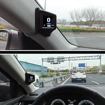Masina HUD Head-up Display de Conducere Tabelul Auto Display LCD Multifunctional OBD GPS Sistem Dual Vitezometru Alarma Depășirii Proiector