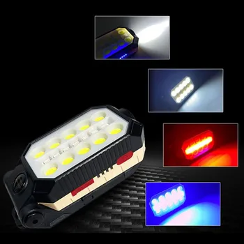 LED-uri puternice de lumină portabile COB munca lanterna USB reîncărcabilă lanterna reglabil impermeabil de afișare putere magnet design