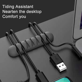 Desktop Cablu Clipuri Ordonat Management Organizator de Sârmă de Bobinaj autoadezive Organizarea Home Office Mouse-ul USB PC-ul de Încărcare 4 5 7 Sloturi