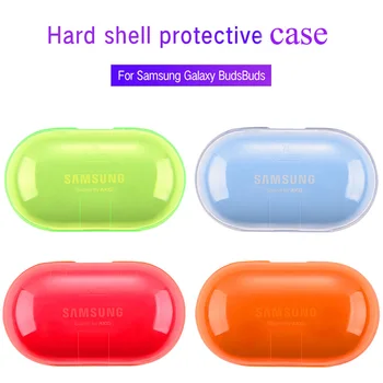 Culori bomboane Cască Caz Pentru Samsung Galaxy Muguri/Muguri+ Transparent PC Caz Acoperire Greu pentru Căști de Încărcare Cutie Muguri de Protecție