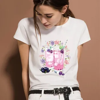 Flori drăguț Bea Căldură Termică Transferuri de Vinil Patch-uri Fier de Transfer Pentru T-shirt Îmbrăcăminte Diy Vară Stil Autocolant