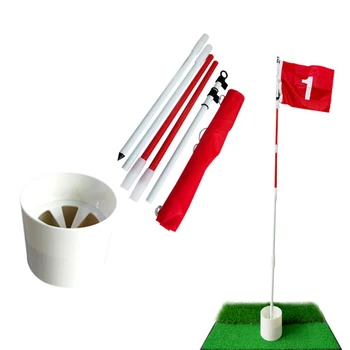 Golf Flag Stick Polul Curtea De Formare Cupa Găuri Gama Practică Steaguri Set