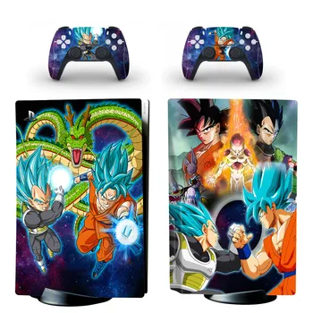 Goku, Vegeta PS5 Disc Standard Edition Piele Autocolant Decal Acoperire pentru PlayStation 5 Console si Controller PS5 Piele Autocolant Vinil