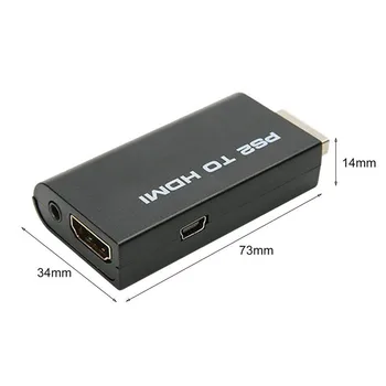HDV-G300 PS2 la hdmi 480i/480p/576i Audio-Video Convertor Adaptor cu Ieșire Audio de 3,5 mm Suporta Toate PS2 Moduri de Afișare 1 buc